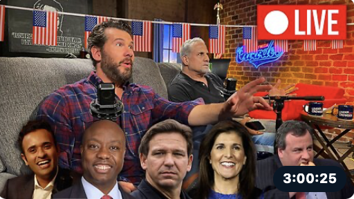 ROUND 3: Crowder’s GOP Debate Livestream & Donald Trump Rally Coverage!